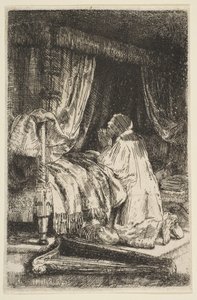 Dawid w modlitwie, 1652. autorstwa Rembrandt van Rijn