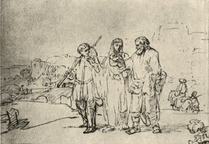 Spacer do Emaus autorstwa Rembrandt van Rijn