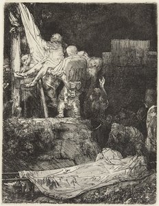 Zjęcie z krzyża przy blasku pochodni autorstwa Rembrandt van Rijn