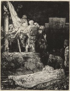 Zjęcie z krzyża przy blasku pochodni autorstwa Rembrandt van Rijn