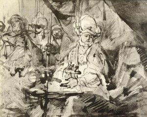 Mycie rąk Piłata autorstwa Rembrandt van Rijn