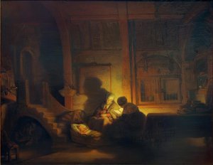 Święta rodzina autorstwa Rembrandt van Rijn