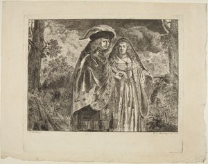 Mężczyzna z białym piórem autorstwa Rembrandt van Rijn