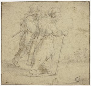 Starsza para chłopska autorstwa Rembrandt van Rijn