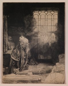 Faust (Uczony w swojej pracowni) autorstwa Rembrandt van Rijn