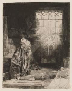 Faust (Uczony w swojej pracowni) autorstwa Rembrandt van Rijn