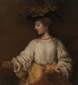 Flora, ca. 1654. autorstwa Rembrandt van Rijn