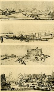 Cztery studia krajobrazowe autorstwa Rembrandt van Rijn