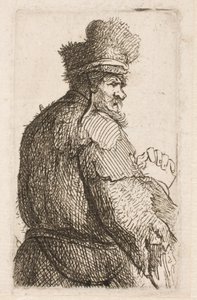 Stary człowiek widziany od tyłu autorstwa Rembrandt van Rijn
