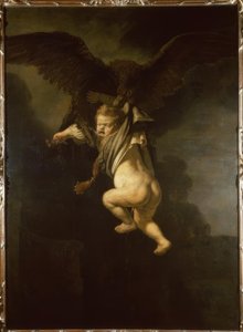 Ganymede w szponach orła autorstwa Rembrandt van Rijn