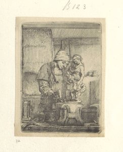 Goudsmid Kolekcja osiemdziesięciu pięciu oryginalnych grafik (tytuł serii) autorstwa Rembrandt van Rijn