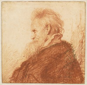 Głowa starca (rekto) autorstwa Rembrandt van Rijn