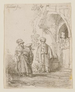 Jakub i Laban autorstwa Rembrandt van Rijn