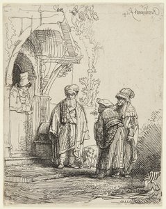 Jakub i Laban autorstwa Rembrandt van Rijn
