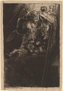 drabina Jakuba autorstwa Rembrandt van Rijn