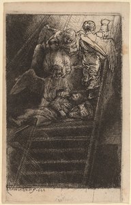 drabina Jakuba autorstwa Rembrandt van Rijn