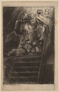 Drabina Jakuba autorstwa Rembrandt van Rijn