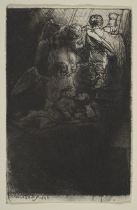 Drabina Jacobsa, 1655. autorstwa Rembrandt van Rijn