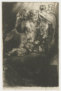 Drabina Jakuba autorstwa Rembrandt van Rijn