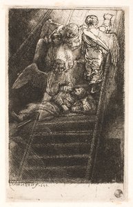 Drabina Jakuba autorstwa Rembrandt van Rijn