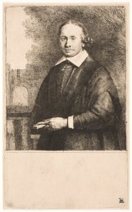 Jan Antonide van der Linden, profesor medycyny autorstwa Rembrandt van Rijn