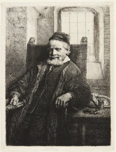 Jan Lutma, złotnik autorstwa Rembrandt van Rijn