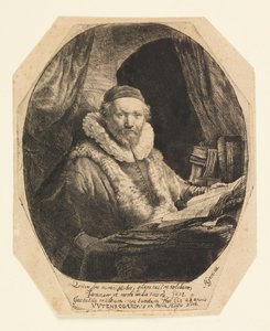 Jan Uytenbogaert (1557-1644), kaznodzieja remonstrantów autorstwa Rembrandt van Rijn