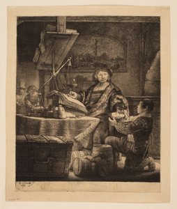 Jan Uytenbogaert, sekretarz generalny („Złoty Waga”) autorstwa Rembrandt van Rijn