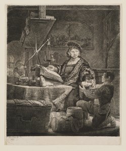 Jan Uytenbogaert, główny poborca podatkowy autorstwa Rembrandt van Rijn