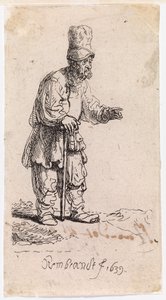 Żyd w czapce z daszkiem autorstwa Rembrandt van Rijn