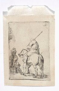 Jeździec w turbanie na koniu autorstwa Rembrandt van Rijn