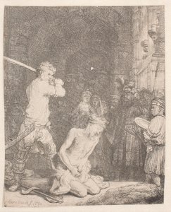 Jan Chrzciciel ściął głowę autorstwa Rembrandt van Rijn