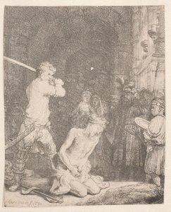 Jan Chrzciciel ściął głowę autorstwa Rembrandt van Rijn