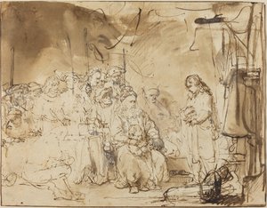 Józef opowiada swoje sny autorstwa Rembrandt van Rijn
