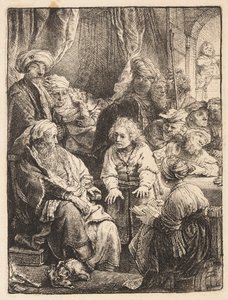 Józef opowiada swoje sny autorstwa Rembrandt van Rijn