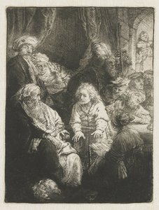 Józef opowiada swoje sny autorstwa Rembrandt van Rijn
