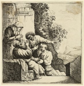 Płaszcz Józefa przyniesiony Jakubowi autorstwa Rembrandt van Rijn