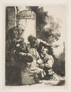 Płaszcz Józefa przywieziony do Jakuba, ok. godz. 1633. autorstwa Rembrandt van Rijn