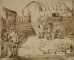 Arka Noego, 1660 autorstwa Rembrandt van Rijn