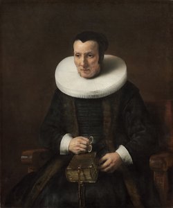 Stara Dama z książką, 1647 autorstwa Rembrandt van Rijn