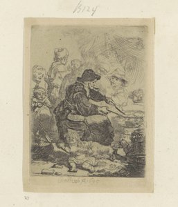 Pannekoekenbakster Kolekcja osiemdziesięciu pięciu oryginalnych grafik (tytuł serii) autorstwa Rembrandt van Rijn