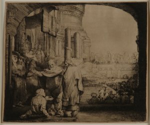 Piotr i Jan przy Bramie Świątyni autorstwa Rembrandt van Rijn