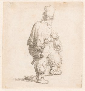 Polak stojący z założonymi rękoma autorstwa Rembrandt van Rijn