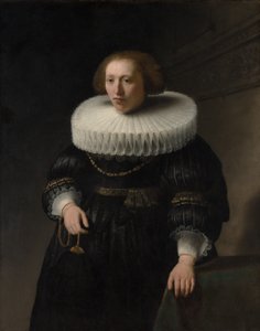 Portret kobiety, prawdopodobnie członka rodziny Van Beresteyn, 1632. autorstwa Rembrandt van Rijn