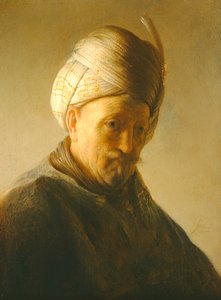 Portret mężczyzny w turbanie, ok. 1630 (płyta)