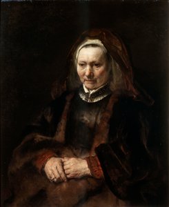 Portret starszej kobiety, 1650-1652. autorstwa Rembrandt van Rijn