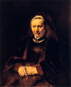 Portret starej kobiety, XVII w. autorstwa Rembrandt van Rijn