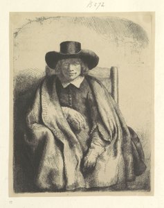 Portret van de prentverkoper Clement de Jonghe Kolekcja osiemdziesięciu pięciu oryginalnych grafik (tytuł serii) autorstwa Rembrandt van Rijn
