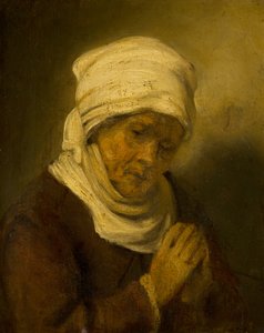 Modląca się kobieta, ok. 1660 autorstwa Rembrandt van Rijn