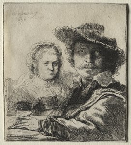 Rembrandt i jego żona Saskia autorstwa Rembrandt van Rijn